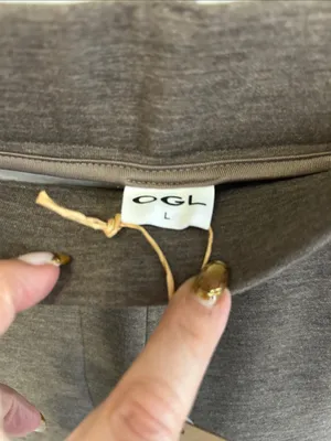 OGL Move Heather Brown Wide Leg Sweatpant Trousers thumbnail 8