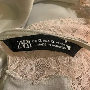 Zara Women's XL Camisole Silver Pastel Pink Dainty Lace Trim Y2K Whimsical Fairy thumbnail 7
