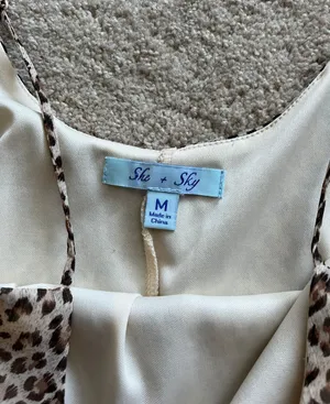She & Sky Cheetah Tank Top thumbnail 2
