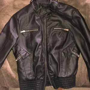 Faux Leather Jacket Size L thumbnail 2