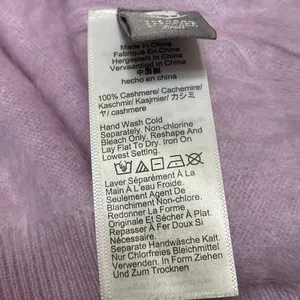 J.Crew Cashmere Women's Purple Lilac Long Sleeve Crop Knit Sweater Top Size M thumbnail 5
