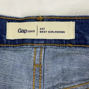 Gap Best Girlfriend Jeans Women's‎ 32T Blue Paint Splatter Distressed Tall Denim thumbnail 7