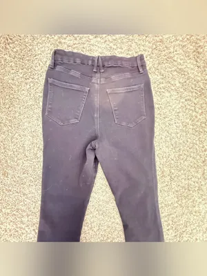 Good American Women’s Jeans Size 8/29 Side Slit Skinny Leg High Rise Black thumbnail 5