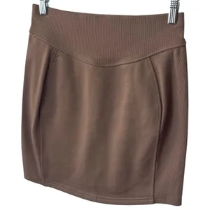 NEW Lululemon Scuba‎ Mid Rise Mini Skirt Color Taupe Athleisure Comfort Chic S thumbnail 5