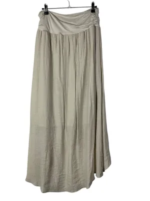Apt. 9 Tan Asymmetrical Wrap Maxi Skirt L thumbnail 2