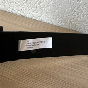 True Religion Black Belt with Turquoise Metal Buckle thumbnail 7