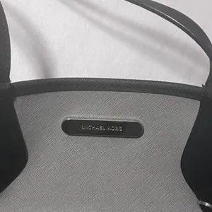 Michael Kors Luggage Black Saffiano Leather Large Open Tote Handbag w/Case thumbnail 4