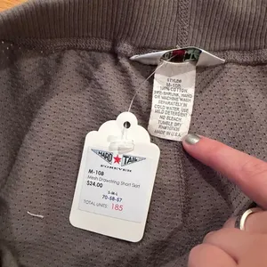 vintage y2k Hard Tail Forever grey/brown mini skirt size medium 100% cotton thumbnail 4