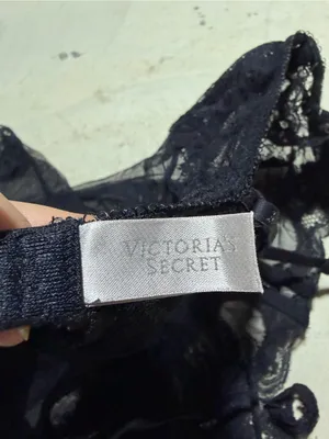 Victoria’s Secret y2k Black Lace Bodysuit Sheer Teddy 36C thumbnail 6