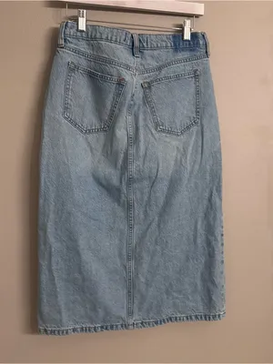 ABERCROMBIE Denim Midi Skirt thumbnail 5
