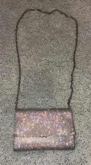 Silver Sparkly Evening Bag thumbnail 1