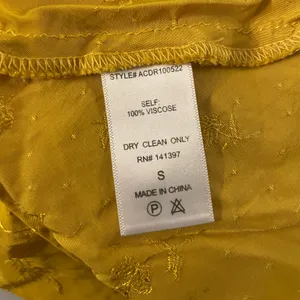 Astr Tie-Front Maxi Dress flutter sleeves Bright Yellow floral Size Small thumbnail 8