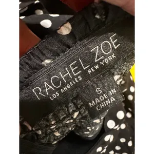 Rachel Zoe Womens Black White Polka Dot Tie‎ Strap Tiered Maxi Dress Small thumbnail 7