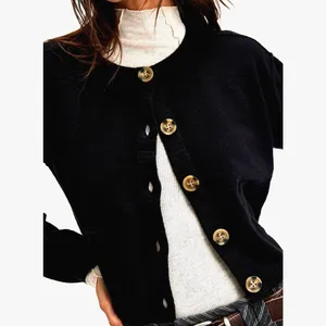 Free People Luna Cardigan Black Size L thumbnail 3
