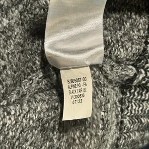 Old Navy Fair Isle Alpine Mock Neck Ski Sweater Women Black Gray M thumbnail 6