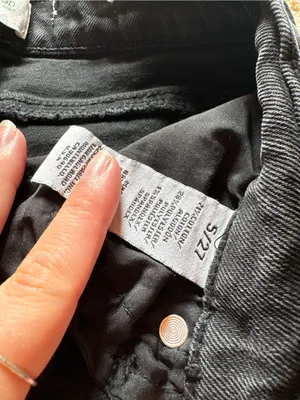 Macy's Black High-Rise Straight Jeans thumbnail 2