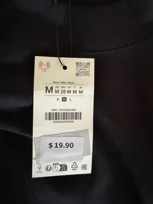ZARA Black Long Sleeve Top thumbnail 7