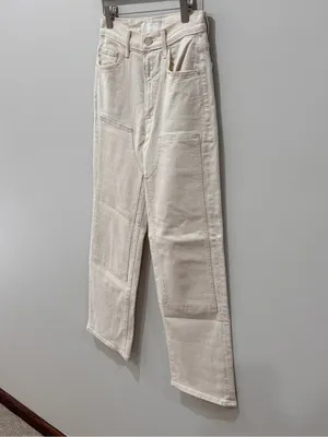 MOTHER Sz 28 The Bees Knees Rambler Zip Ankle Jeans Carpenter Style thumbnail 2