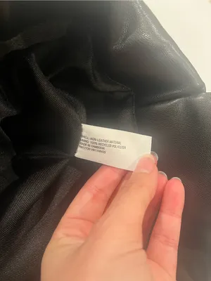 A New Day Black Puffy Ruched Shoulder Bag Tote thumbnail 6