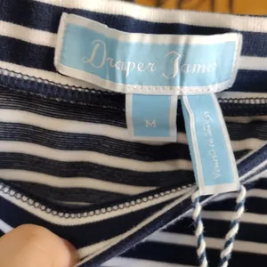 NEW Draper James Sailor Ponte Knit Skirt in Nassau Navy thumbnail 3