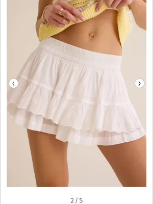 Altar’d state Caroline Ruffle Mini Skort XS thumbnail 3