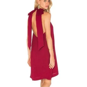 Elliatt Unwrapped‎ Bow Halter Dress Small Backless Sleeveless Party Cocktail Red thumbnail 2