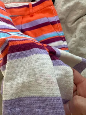 J.Crew Multicolor Striped Shorts Size 6 Colorful Casual Summer thumbnail 9