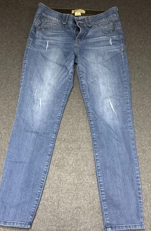 Democracy Jeans Women 8 Blue Denim Cotton Blend Stretch Ab Technology Skinny Leg thumbnail 1