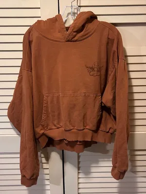 Boys Lie Play Devils Advocate Hoodie Oversized OSO Cropped Orange One Size thumbnail 1