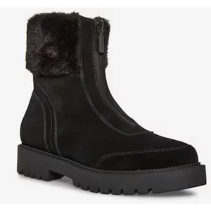 Blondo Hayven Waterproof Suede Faux Fur Zip Lug Sole‎ Boots Black Size 7 NEW thumbnail 7