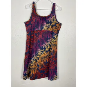 Columbia Freezer III Dress Womens SizeM PFG Tropical Floral Tank Sundress Empire thumbnail 3