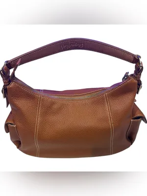 Dooney & Bourke Tan Pebbled Leather Hobo thumbnail 2
