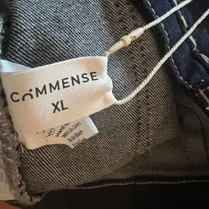 Commense Wide Leg Jeans Pants Vintage Style Denim Navy Blue Dark Wash NEW NWT XL thumbnail 3