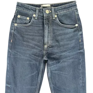 Zara Women's Blue Dark Wash High Waisted Ankle Flared Denim Jeans Size 2 thumbnail 3