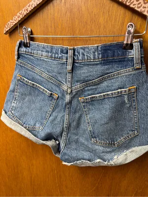 Abercrombie & Fitch A&F The Mom Shorts Curve Love Denim Jorts Denim 4 27 NEW NWT thumbnail 6