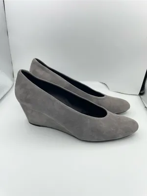 Vaneli suede wedge slip on gray pumps women’s Size 8 1/2M thumbnail 12
