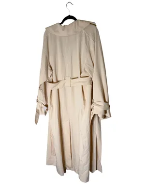 Topshop NWT Cream Trench Coat Belted Long Sleeve Jacket Size 4 thumbnail 6