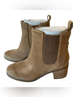 earth® Cassi Ankle Booties, Tan Suede, Size 11, NEW WITH BOX thumbnail 3