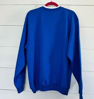Country Store Women’s Large Blue Let is Snow Cat Lover Sweatshirt thumbnail 3