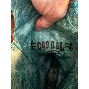 Corral Women's Embroidered Leather Western Cowboy Boots 6.5 Pointed Toe Brown‎ thumbnail 9
