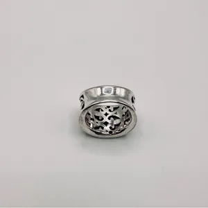 Vintage Celtic Knot Trinity Scroll
Simple Plain Ring size 6.5 and 1.5 cm Silver thumbnail 4