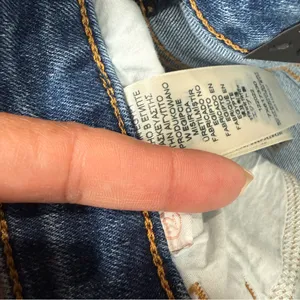NWT Jen7 By 7 For All Mankind Boyfriend Shorts In Blue Wash Size 22‎ Plus thumbnail 8