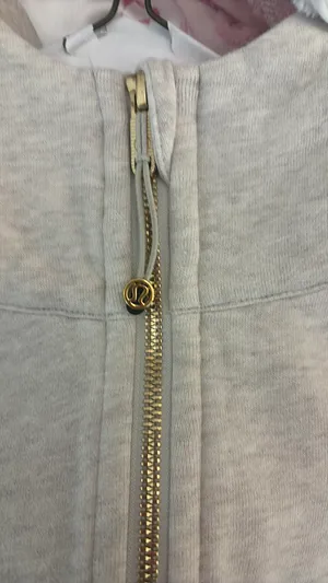 Gray Lululemon scuba with gold thumbnail 2