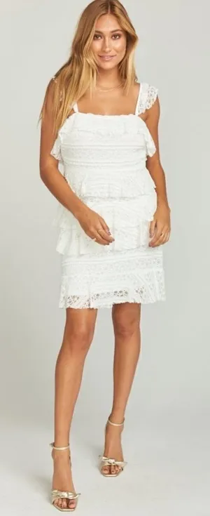 Show Me Your MuMu Tracy Ruffle Tiered Dress NWT XS thumbnail 1