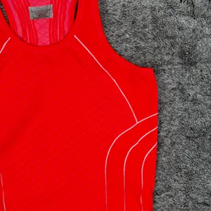 Athleta Finish Fast Line Tank Women's Large Orange thumbnail 2