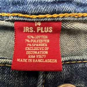 Arizona Jeans Co JRS Plus Size 14‎ Super Skinny Curve Fit Denim Pants Blue thumbnail 3