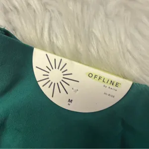 OFFLINE by Aerie Real Me Hi-Rise Flare Leggings Green NWT Size M thumbnail 4