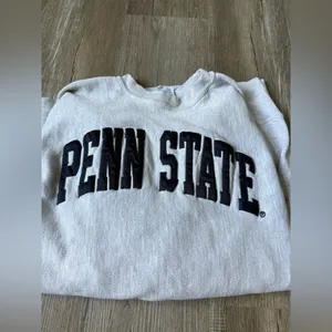 Champion VTG Reverse Weave PENN STATE Sweatshirt Crewneck Embroidered Gray Blue Size S M thumbnail 16