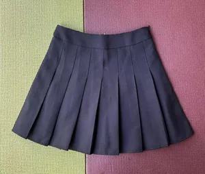Black pleated mini skirt/ tennis skirt thumbnail 1