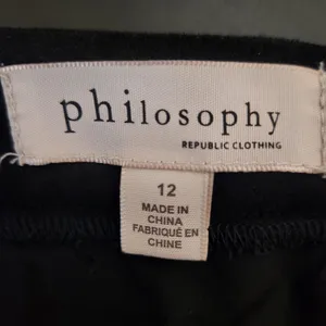 Philosophy Faux Suede Black Mini Skirt Size 12 Black Mini Skirt thumbnail 6